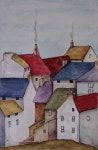 언제나맑음공방 / 광목그림 천아트 핸드페인팅 구절초