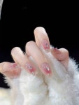 ⋆·˚ ༘ * 꿀 ♡ !˚ · • . ⋆·˚ ༘ * 꿀 ♡ !˚ · • . | Pretty gel nails, Blush nails, Stylish nails art
