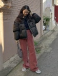 여자 겨울 패딩 코디