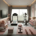 분들이 win ⠀⠀ 2층에 있는 피트니스 이용도 귀찮아서 거실을 ⠀⠀ 홈짐으로 만들어버린 게으른 여자네요... 