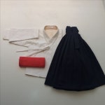 색동 분홍저고리와 바지, 새파란 쾌자의 남자아이 돌 한복