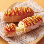 Korean-style french fries corn dog (Gamja-hotdog: 감자핫도그)