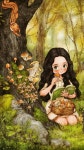 휴식 (Break) 휴식 (Break) by 애뽈 on Grafolio | Illustration art girl, Forest girl, Dreamy art