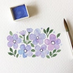 캘리그라피에 있는 Sangjun Park님의 핀 | 꽃그림, 쉬운 꽃 그림, 칼리그래피 아트