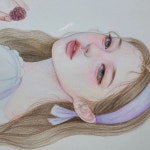 일러스트레이터 송블리🇰🇷 on Instagram: 검은색 색연필을 사용할땐 그림위에 종이를 하나 깔아야한다는 교훈을 얻은 그림...🥲... 