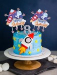 Rocket Cake Topper