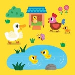 Pin by 민주연 on 동물 농장 | Drawing for kids, Chicken illustration, Picture books illustration