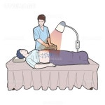 유토이미지 | 지방분해침 한의학 진료 일러스트