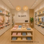 베이지톤 따뜻한 분위기의 13평 아동복매장 인테리어 (고양 덕양구 신원동)