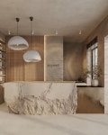 Hotel cápsula에 있는 Angela Vargas님의 핀 - 2025 | 뷰티 살롱 디자인, 카운터 디자인, 살롱 디자인