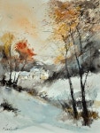 # 해질녘 야외스케치~# 육령리 풍경 / 2023.10.18 # Plein Air Oil Painting #YouTube@shin-jaeheung (신재흥