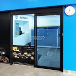 상가 인테리어 골드 프레임 자동문 interior design interiors 자동문의고수