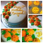 Marigold Cake Decoration