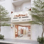 화이트우드톤 카페같은 분위기의 애견미용실 인테리어 (강남구 역삼동)