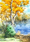계곡의 작은폭포/A small waterfall in the valley [풍경... valley [풍경 수채화/Landscape watercolor] - YouTube | Watercolor... 