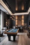 That Hit the Mark in 2025 | Houszed 31+ Basement Game Room Ideas That Hit the Mark in 2024 | Houszed | 당구장, 웨인스코팅, 집