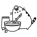 Pusheen 고양이 캐릭터 색칠 공부 4탄