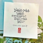 현실과 맞서라-소담캘리 손글씨, 공감 문구, 손글씨 문구