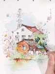 펜드로잉 #어반스케치 #그림 #그림그리기 #경의선숲길 #공덕 #서울 #벚꽃 #어반스케치 #어반스케쳐스 #수채화... 