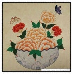 화조도 민화에 있는 민주 강님의 핀 | 민화, 모란 그림, 한국의 미술