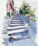 lineandwash #일러스트 #수채화일러스트 #일러스트레이션... yuni on Instagram | 스케치, 어반 스케쳐스, 그림 그리기