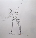 수묵캘리 by 조해양옥연 johae 수묵일러스트 캘리그라피