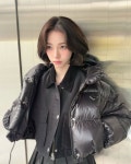 에스파 카리나, 블랙 오프 숄더 드레스 시크