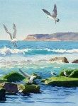 Wasser에 있는 Elisabeth / Hobbykünstlerin님의 핀 | 쉬운 풍경 그림, 풍경 스케치, 바다 풍경 그림