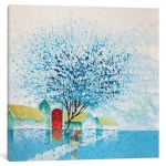 언제나맑음공방 / 광목그림 천아트 동백 언제나맑음공방 / 광목그림 천아트 동백 | Flower painting, Flower art, Flower drawing