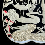 Pin page 김경아 Kim Keyoung A 새해 우리 가족의 바램들… 29x42cm 비단에 채색  2016 그림 그리는 동안 가족들과 많은 이야기를... 