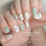 히유네일(HUE nail) | 65+ Romantic Short Valentine's Day Nail Ideas For February | Artist Hue pale pink with chrome nails | 네일아트