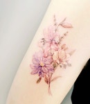 타투이스트 꽃 on Instagram: “Family Flowers #tattoo#flower#flowertattoo#familytattoo#타투#꽃#꽃타투#가족타투#탄생화... 