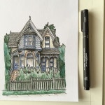 🏡 #art #drawing #pen #sketch #illustration #architecture #house #westdesignproducts | 스케치, 색연필, 그림