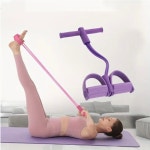 Training Aid 4-Tube Pedal Resistance Band for Sit-Ups & Yoga - TPE Fitness Training Aid | 저항 밴드, 트레이닝, 피트니스