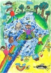 저학년에 있는 ko eun님의 핀 | 초등학교 미술, 지구 그림, 어린이 미술 활동