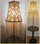 Macrame Lampshade for Floor Lamp Sprigs Handmade by craft2joy | 샹들리에, 마크라메, 매듭