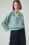 Open collar knit top | Knit | Top | WOMEN | HANDSOME | Thehandsome.com - 2021 | 니트 상의, 여성, 상의