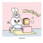 momorei on Instagram: “#리코#리코의해피라이프#rico#bunny#morningtoast#breakfast#아침#귀여운#토스트#하트식빵#토끼... 
