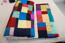 오셔서 수강하시는 모습이 참 보기좋았어요..💙💚 어머니의 마음이 듬뿍담긴 정성어린 작품입니다. #조각보 #누비이불 #태교 에도 최고 #규방공예