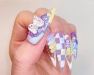 쥬네일 on Instagram: 🎥YouTube 하리보 키치넬🐻💜Haribo Nails | ネイル