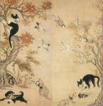 이암 - 화조묘구도 - 花鳥拘子圖