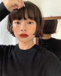 @the_ketchap on Instagram: “. 간마눼 세루카... 립과 불려셔는 생명...(ᵒ̴̶̷̤·̮ᵒ̴̶̷̤ )🖤” | ヘアスタイリング... 