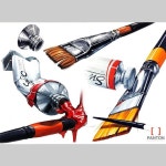 [펜톤미술학원] [디자인펜톤] 기초디자인 물감 붓 개체표현