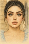 초상화 그리기 | 색연필 그림, 신체 드로잉