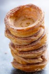 Churro Apple Pie Bowls + Caramel Sauce | http://cafedelites.com | Waffle bowl recipe, Fruit recipes, Churros