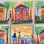 #4월의주제#우리가족그리기#가족그리기#myfamily#가정의달수업#가족그림#가정의달#familypainting#modelingpaste#oilpastel... 