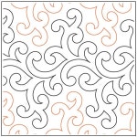 Highland quilting pantograph sewing pattern by Patricia Ritter #pantograph #pantographquilting #machinequilting... 