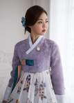 한복대여-수채화(퍼플)