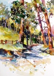 Olinda Trees 2 by Rae Andrews Watercolor ~ 20 unframed x 14 unframed | 예쁜 그림, 수채화