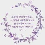 그 안에 생명이 있었으니… #성경 #성경구절